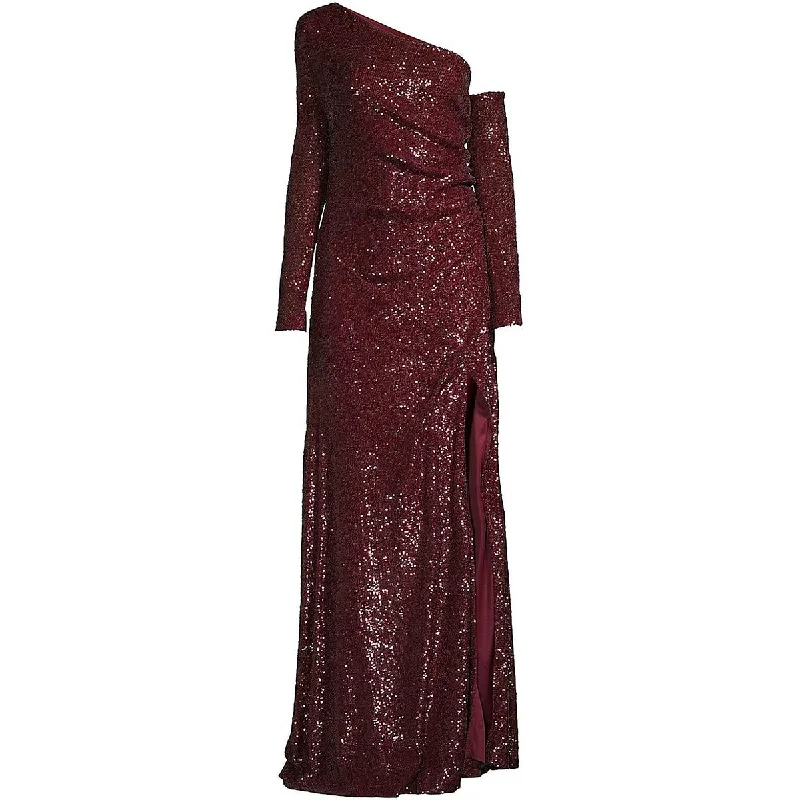 Womens Mesh Sequined Evening Dress Sequin Gown Party