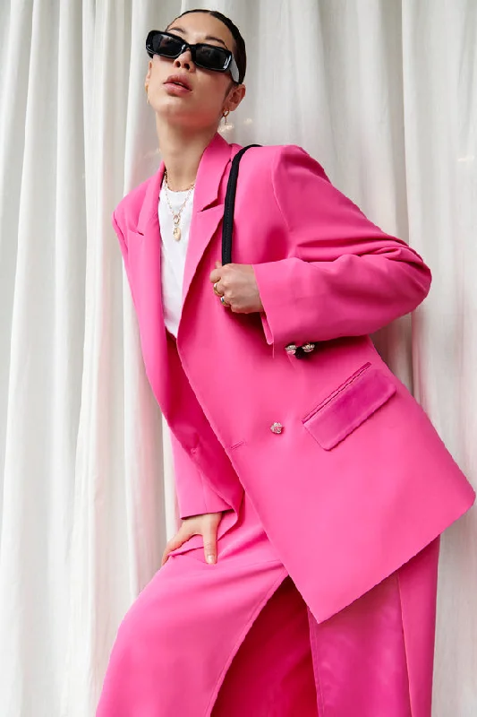 Pink 54 Blazer Classic Office Blazer