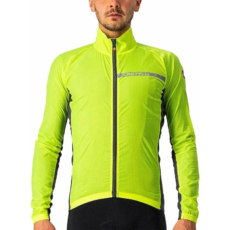 Castelli Squadra Stretch Mens Cycling Jacket - Yellow Women's reversible jackets