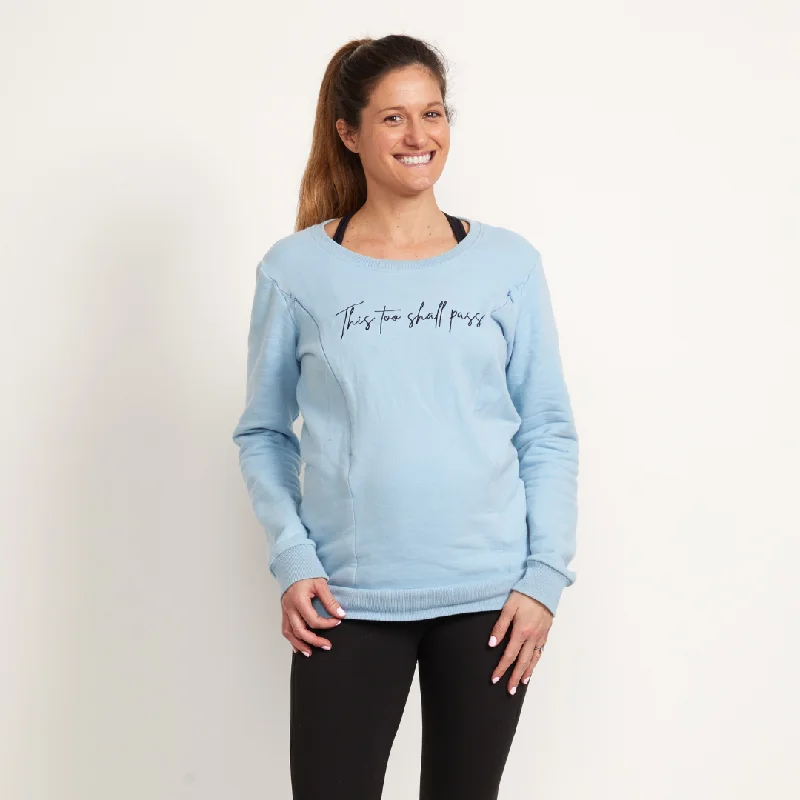 “This Too Shall Pass” Breastfeeding Jumper Casual Pullover Top