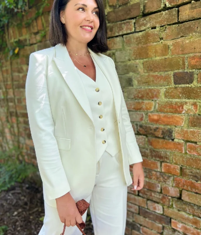 Ivory Tailored Blazer Casual Blazer Outfit