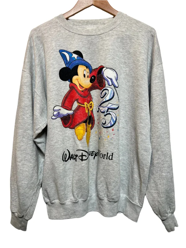 Mickey Inc Grey Mens Sweatshirt (Size L) Cozy Zip Hoodie