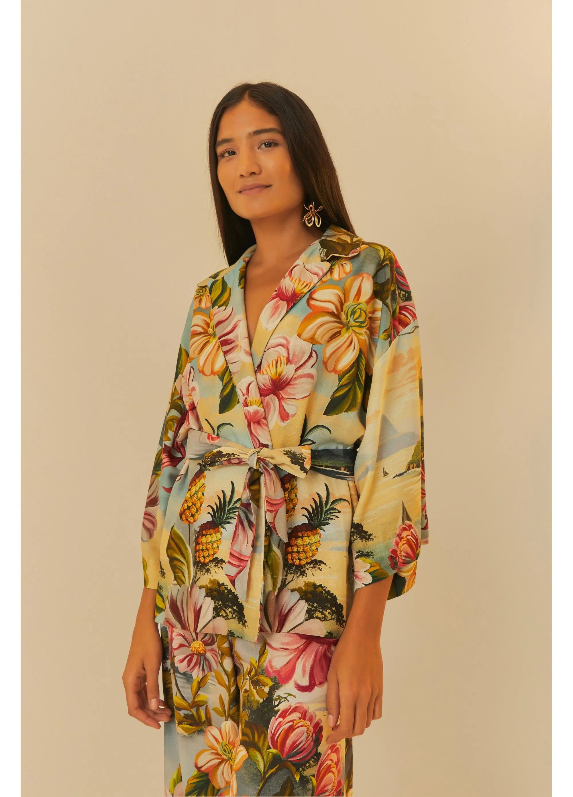 Kimono Rio Antigo Classic Style Blazer