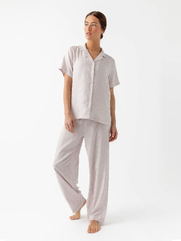 Women's Soft Woven Pajama Pant Satin pajama sets