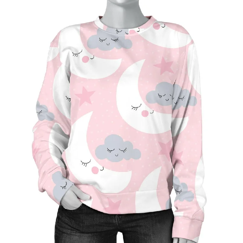 Moon Pattern Print Women's Sweatshirt Levi's sweaters