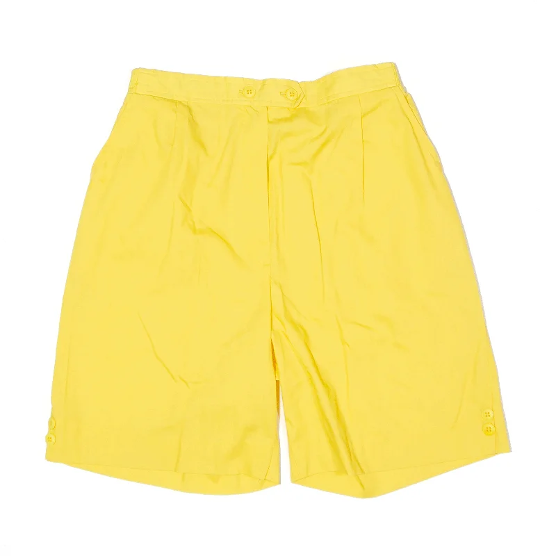 VOYAGER GOLF Shorts Yellow 80s Regular Casual Womens XXS W24 Best everyday sweaters