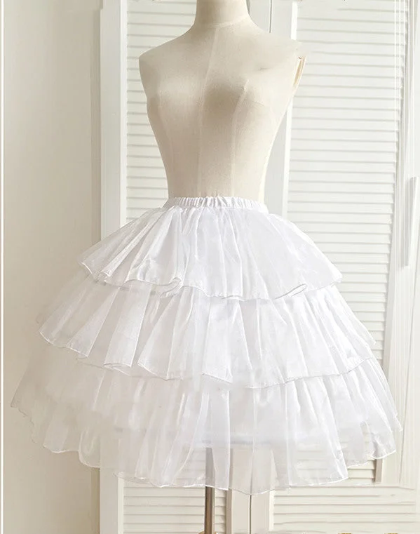 Boguta ~ Adjustable Steel Gauze White Lolita Petticoat