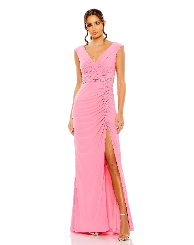 Mac Duggal 55974 Long Cap Sleeve Formal Dress Women's trendy maxi dresses sale