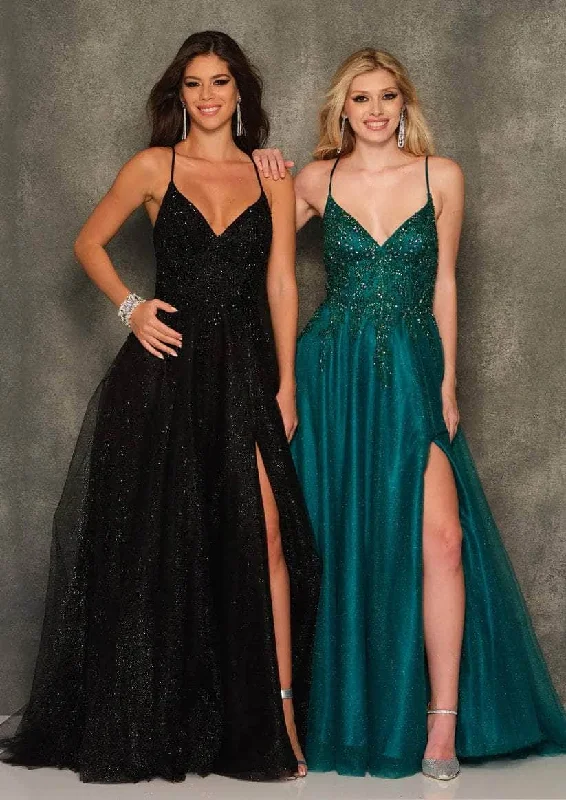 Dave & Johnny A10642 - Sleeveless Open Tie-Back Prom Gown Best party dresses for cocktail parties