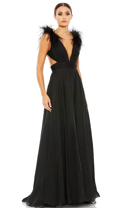 Ieena Duggal 68113 - Plunging V-Neck Evening Dress Graduation party dresses