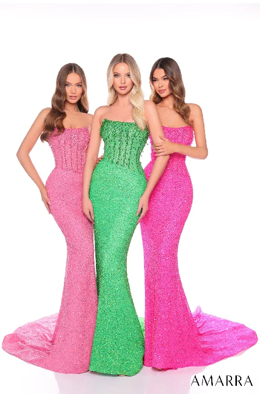 Beaded Strapless Mermaid Dress by Amarra 88110 Unique unclassified dresses