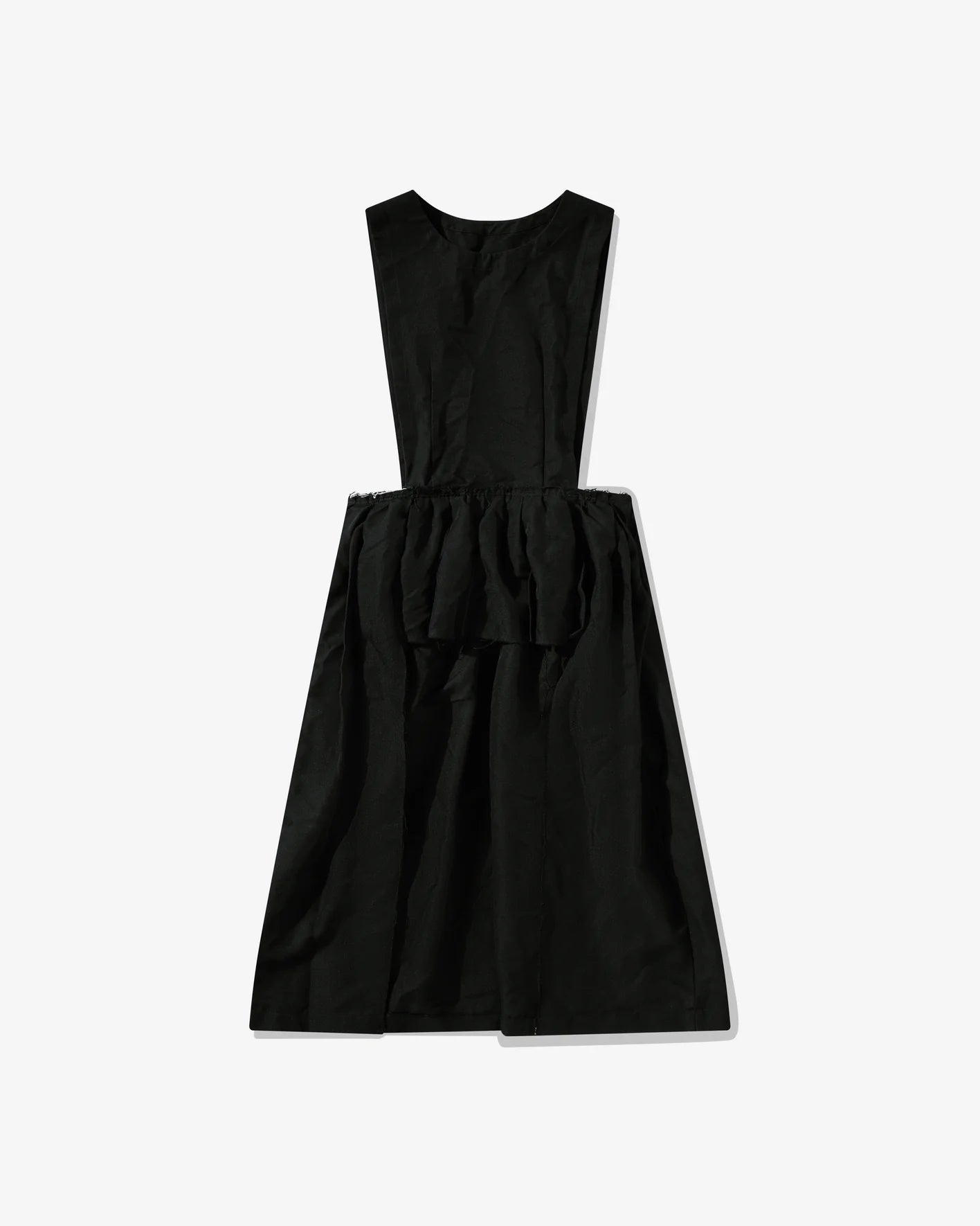 BLACK Comme des Garçons Cut Out Detail Pinafore (Black) Smocked unclassified dresses