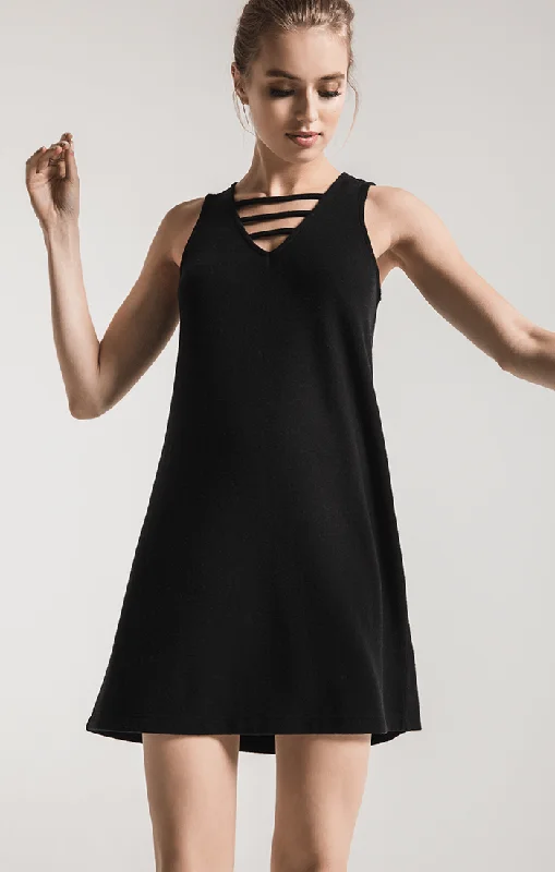 Z Supply Black Soft Spun Knit Dress Luxury unclassified dresses