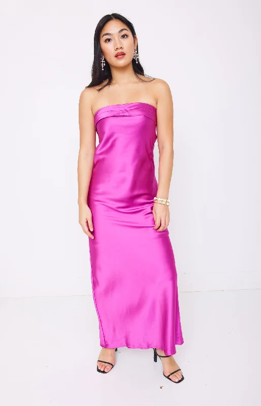 Midnight Glitz Dress, MAGENTA Minimalist unclassified dresses