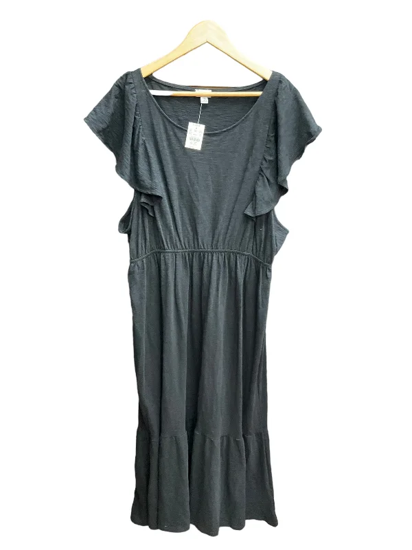 Black Dress Casual Maxi J. Crew, Size 3x Fitted Maxi Skirt