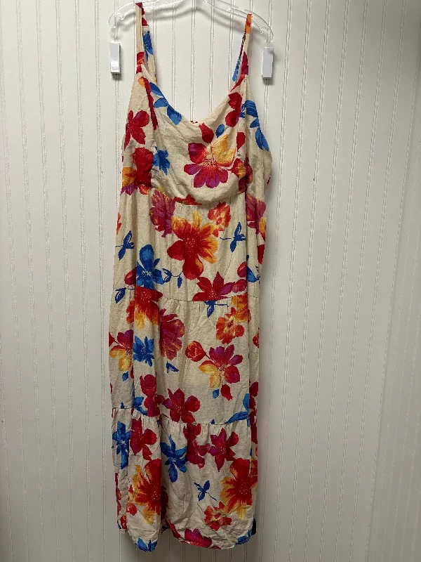 Cream Dress Casual Maxi Skies Are Blue, Size 3x Maxi Skirt Classic