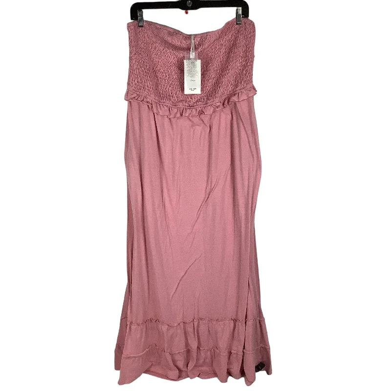 Dress Casual Maxi By Grace Karin In Pink, Size: 2x Summer Beach Maxi