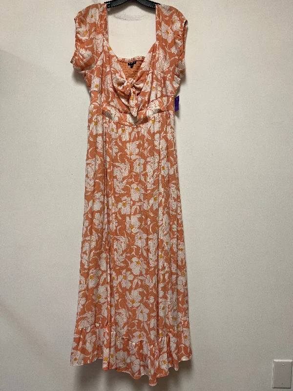 Floral Print Dress Casual Maxi Torrid, Size 1x Pleated A-line Skirt