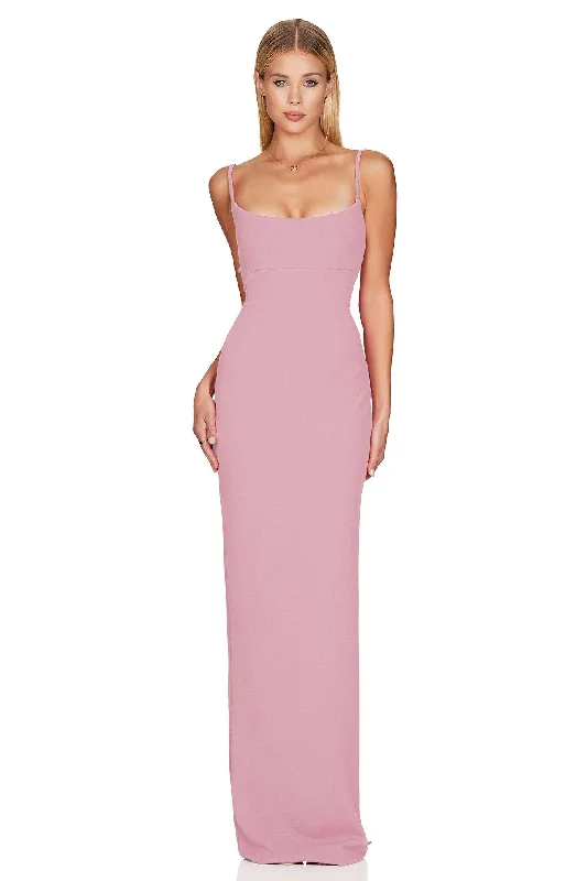 Nookie Bailey Maxi Dress - Antique Rose Embellished Maxi Skirt